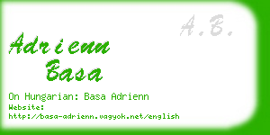 adrienn basa business card